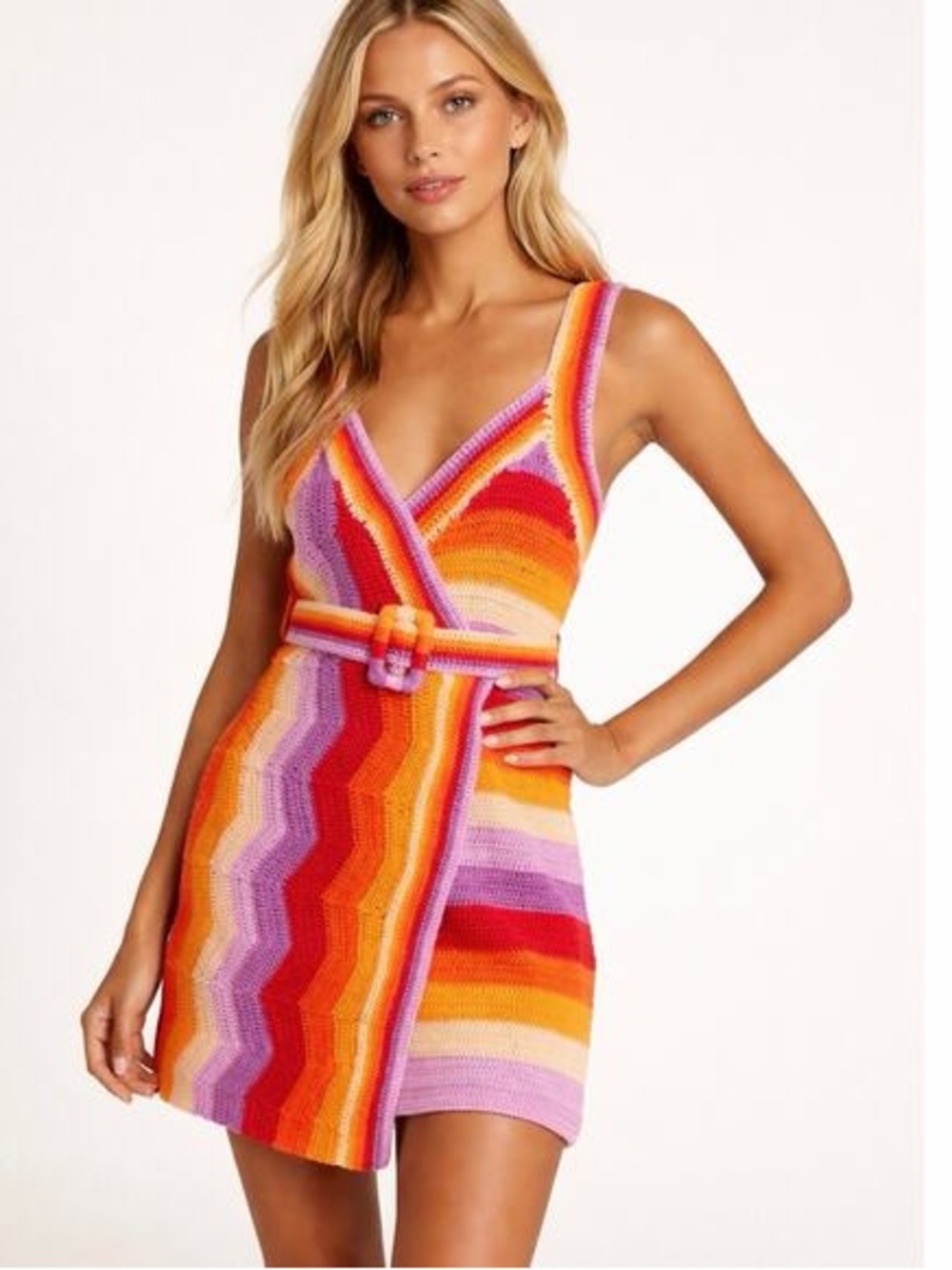 Farm Rio woven wrap dress
